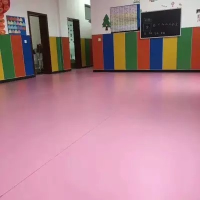 乐佑地板 舞蹈学校地板舞蹈房PVC地胶 舞蹈室PVC卷材 幼儿园地板 PVC舞蹈地板