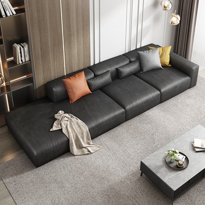科技布沙发现代约北欧小户型客厅直排网红创意风布艺沙发乳胶