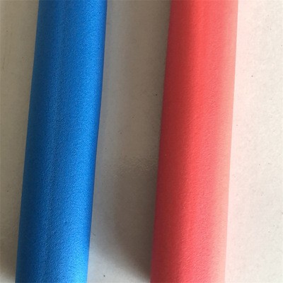 现货供应 红蓝橡塑海绵保温管 地暖水管用彩色橡塑保温管