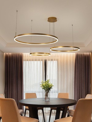 北欧餐厅吊灯简约现代led大气家用餐厅灯创意个性ins客厅灯具
