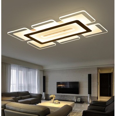 超薄现代简约多层LED吸顶灯亚克力客厅卧室灯简欧创意个性客厅灯