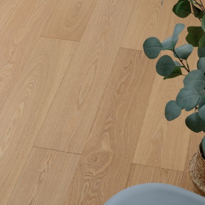 白腊木三层实木复合地板家用地暖锁扣15MM浅灰白色木地板自然环保