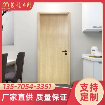 厂家白橡木清漆复合实木门卧室卫生间室内门家用隔音门烤漆门