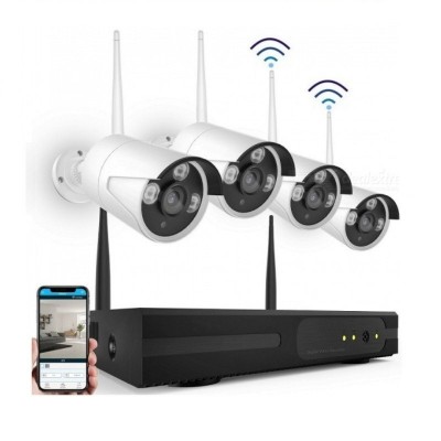 室外无线监控摄像头套装设备全套家用高清夜视网络wifi录像机批发