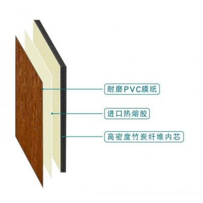 木饰面板碳晶板免漆护墙板金属板轻奢竹炭竹木纤维木饰面集成墙板
